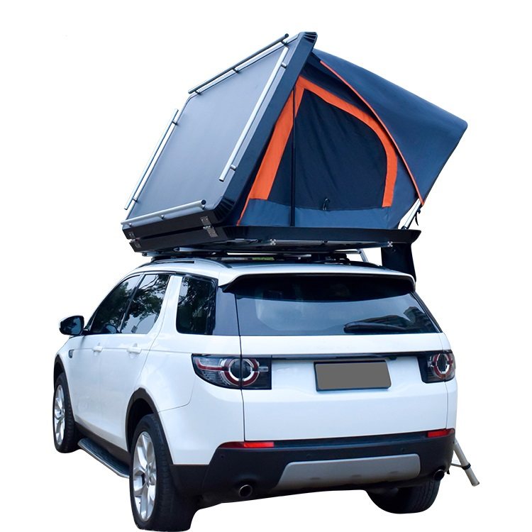 2 Person Foldable Roof Top Tent Camping Aluminum shell+Aluminum bottom